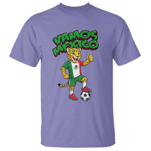 Vamos Mexico Fierce Leopard T Shirt Soccer 2026 Fan Gift TS12 Violet Print Your Wear