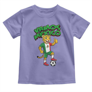 Vamos Mexico Fierce Leopard Toddler T Shirt Soccer 2026 Fan Gift TS12 Violet Print Your Wear