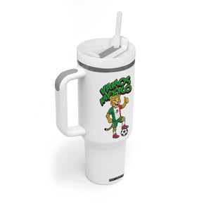 Vamos Mexico Fierce Leopard Tumbler With Handle Soccer 2026 Fan Gift TS12 Print Your Wear