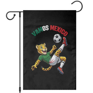 Vamos Mexico Fierce Leopard Soccer 2026 Garden Flag Mexican Fan Gift TS12 Black Print Your Wear