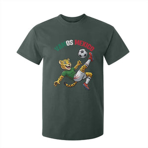 Vamos Mexico Fierce Leopard Soccer 2026 T Shirt For Kid Mexican Fan Gift TS12 Dark Forest Green Print Your Wear