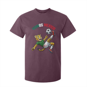Vamos Mexico Fierce Leopard Soccer 2026 T Shirt For Kid Mexican Fan Gift TS12 Maroon Print Your Wear