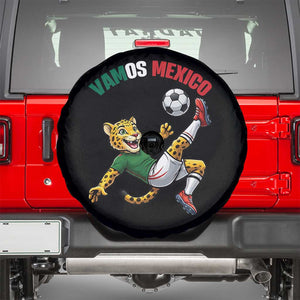 Vamos Mexico Fierce Leopard Soccer 2026 Spare Tire Cover Mexican Fan Gift TS12 Black Print Your Wear