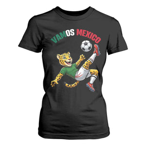 Vamos Mexico Fierce Leopard Soccer 2026 T Shirt For Women Mexican Fan Gift TS12 Black Print Your Wear