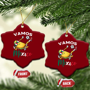 Vamos Mexico Taco Playing Soccer Ceramic Ornament Mexican Fan Gift TS12 Print Your Wear