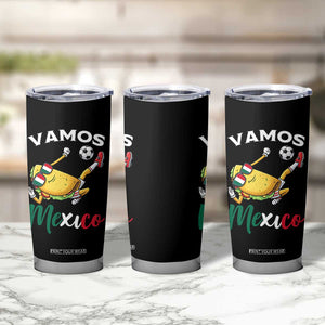 Vamos Mexico Taco Playing Soccer Tumbler Cup Mexican Fan Gift TS12 Print Your Wear