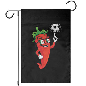 Cool Chili Pepper Soccer Player Garden Flag Mexican Spicy Food Lover TS12 Black Print Your Wear