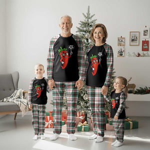 Cool Chili Pepper Soccer Player Plaid Pajama Set Mexican Spicy Food Lover TS12 Christmas Plaid Print Your Wear