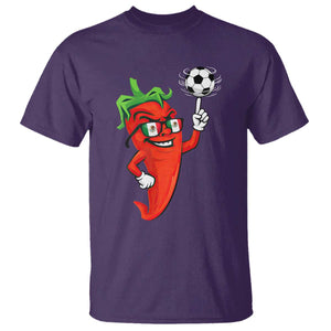 Cool Chili Pepper Soccer Player T Shirt Mexican Spicy Food Lover TS12 Purple Print Your Wear