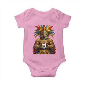 Legendary Tribal Soccer Warrior Baby Onesie Football Lover TS12 Light Pink Print Your Wear