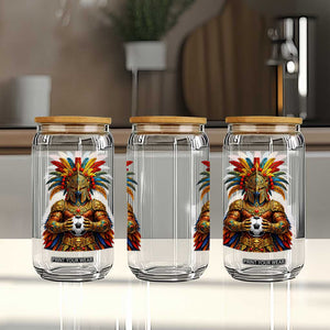 Legendary Tribal Soccer Warrior Glass Can Football Lover TS12 Print Your Wear