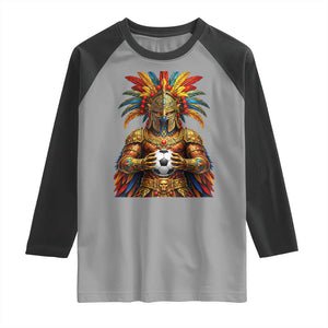 Legendary Tribal Soccer Warrior Raglan Shirt Football Lover TS12 Sport Gray Black Print Your Wear