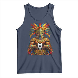Legendary Tribal Soccer Warrior Tank Top Football Lover TS12 Navy Print Your Wear