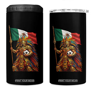 Legendary Mexican Soccer Warrior Pride 4 in 1 Can Cooler Tumbler TS12 One Size: 16 oz Black Print Your Wear