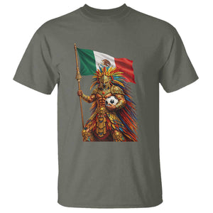 Legendary Mexican Soccer Warrior Pride T Shirt TS12 Military Green Print Your Wear