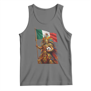 Legendary Mexican Soccer Warrior Pride Tank Top TS12 Black Heather Print Your Wear