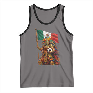 Legendary Mexican Soccer Warrior Pride Tank Top TS12 Deep Heather Black Print Your Wear