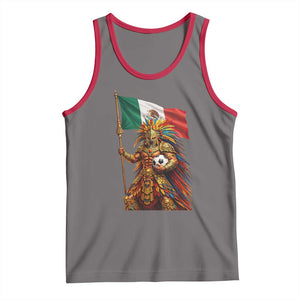 Legendary Mexican Soccer Warrior Pride Tank Top TS12 Deep Heather Red Print Your Wear