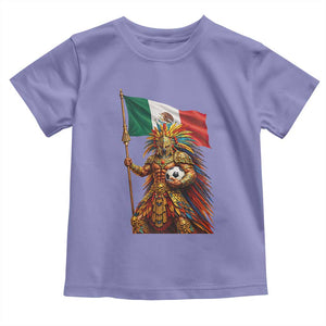 Legendary Mexican Soccer Warrior Pride Toddler T Shirt TS12 Violet Print Your Wear