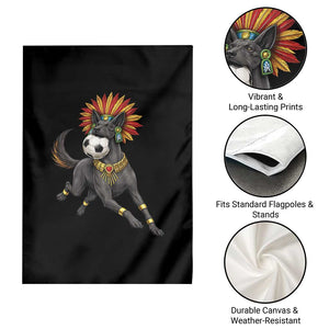 Xolo Dog Soccer Aztec Mexican Fan Gift Garden Flag TS12 Print Your Wear
