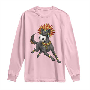 Xolo Dog Soccer Aztec Mexican Fan Gift Long Sleeve Shirt TS12 Light Pink Print Your Wear