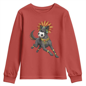 Xolo Dog Soccer Aztec Mexican Fan Gift Youth Sweatshirt TS12 Red Print Your Wear