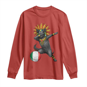 Aztec Xolo Dog Soccer Long Sleeve Shirt Mexican Heritage Fan Gift TS12 Red Print Your Wear