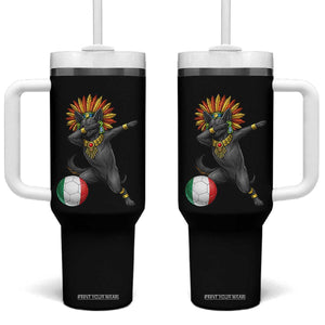 Aztec Xolo Dog Soccer Tumbler With Handle Mexican Heritage Fan Gift TS12 One Size: 40 oz Black Print Your Wear