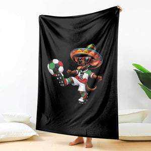 Funny Mexican Xolo Dog Playing Soccer Throw Blanket Football Fan Gift TS12 Print Your Wear