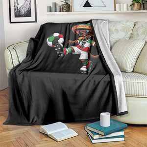 Funny Mexican Xolo Dog Playing Soccer Throw Blanket Football Fan Gift TS12 Print Your Wear
