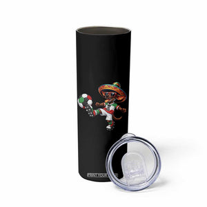 Funny Mexican Xolo Dog Playing Soccer Skinny Tumbler Football Fan Gift TS12 Print Your Wear