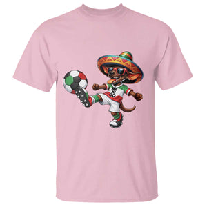Funny Mexican Xolo Dog Playing Soccer T Shirt Football Fan Gift TS12 Light Pink Print Your Wear