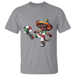 Funny Mexican Xolo Dog Playing Soccer T Shirt Football Fan Gift TS12 Sport Gray Print Your Wear