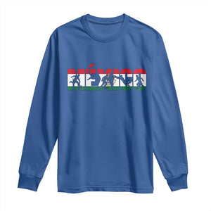 Mexico Soccer Lover Long Sleeve Shirt World Football Fan Gift TS12 Royal Blue Print Your Wear
