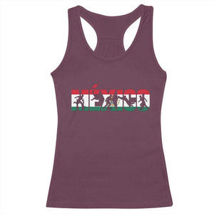 Mexico Soccer Lover Racerback Tank Top World Football Fan Gift TS12 Maroon Print Your Wear