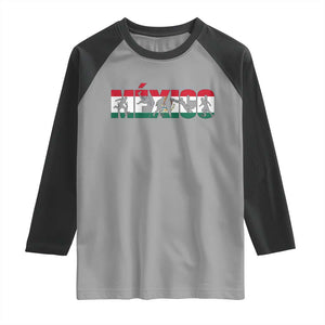 Mexico Soccer Lover Raglan Shirt World Football Fan Gift TS12 Sport Gray Black Print Your Wear