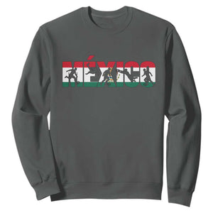 Mexico Soccer Lover Sweatshirt World Football Fan Gift TS12 Dark Heather Print Your Wear