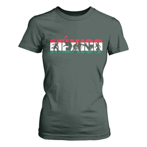 Mexico Soccer Lover T Shirt For Women World Football Fan Gift TS12 Dark Forest Green Print Your Wear