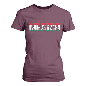 Mexico Soccer Lover T Shirt For Women World Football Fan Gift TS12 Maroon Print Your Wear