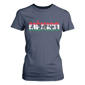 Mexico Soccer Lover T Shirt For Women World Football Fan Gift TS12 Navy Print Your Wear