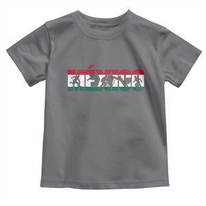 Mexico Soccer Lover Toddler T Shirt World Football Fan Gift TS12 Charcoal Print Your Wear