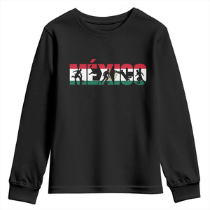 Mexico Soccer Lover Youth Sweatshirt World Football Fan Gift TS12 Black Print Your Wear