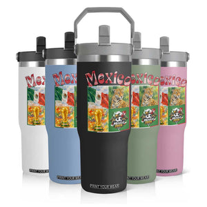 Mexico National Soccer Lover Flip Straw Tumbler Patriotic Mexican Fan Gift TS12 Print Your Wear
