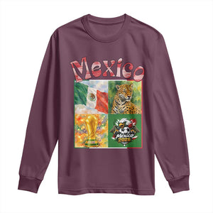 Mexico National Soccer Lover Long Sleeve Shirt Patriotic Mexican Fan Gift TS12 Maroon Print Your Wear