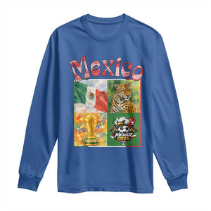Mexico National Soccer Lover Long Sleeve Shirt Patriotic Mexican Fan Gift TS12 Royal Blue Print Your Wear