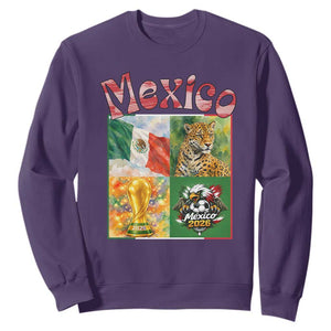 Mexico National Soccer Lover Sweatshirt Patriotic Mexican Fan Gift TS12 Purple Print Your Wear