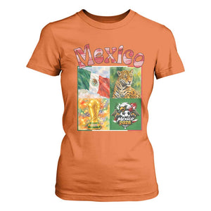 Mexico National Soccer Lover T Shirt For Women Patriotic Mexican Fan Gift TS12 Orange Print Your Wear