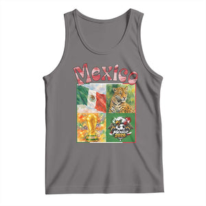 Mexico National Soccer Lover Tank Top Patriotic Mexican Fan Gift TS12 Deep Heather Print Your Wear