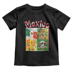 Mexico National Soccer Lover Toddler T Shirt Patriotic Mexican Fan Gift TS12 Black Print Your Wear