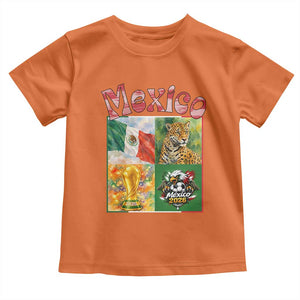 Mexico National Soccer Lover Toddler T Shirt Patriotic Mexican Fan Gift TS12 Orange Print Your Wear